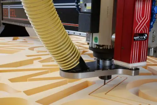 Tekcel CNC Router cutting wood with precision at Sign Architects